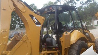 CAT Baggerlader 416E Bagger Lader Caterpillar Baumaschinen excavator gebraucht