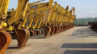 Komatsu Bagger Kettenbagger geraucht Rental Baumaschinen gebraucht excavator