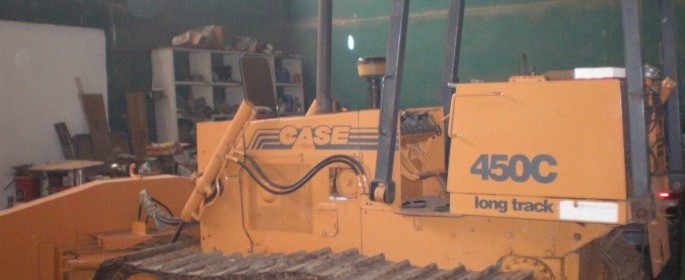 Case 450C Planierraupe Long Track Raupe Bulldozer Dozer Baumaschinen gebraucht Plamierschild