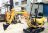 Komatsu Minibagger PC-09 Bagger excavator Baumaschinen gebraucht bilder Planierschild Schaufel Ersatzteile