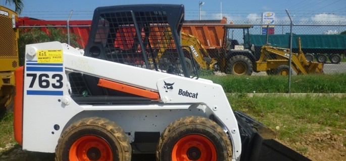Bobcat Kompaktlader 763 Baumaschinen gebraucht Lader skid steer loader