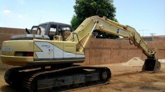 Kobelco Bagger SK150LC Kettenbagger Raupenbagger Hydraulikbagger excavator Baumaschinen gebraucht Bilder