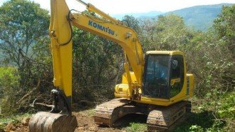 Komatsu PC 120 Hydraulikbagger Bagger Raupenbagger Kettenbagger Baumaschinen gebraucht excavator