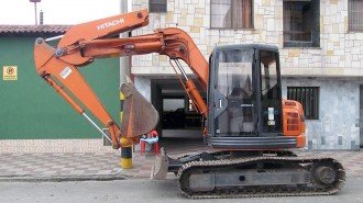 Hitachi Minibagger EX 75 UR gebraucht Bagger excavator Baumaschinen Bilder Raupenbagger Kettenbagger Bilder Kleinanzeigen Inserate Raupenbagger Kettenbagger excavator
