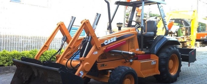 Case Baggerlader 570L XT Bagger Lader Backhoe Loader Baumaschinen gebraucht case excavator Anbaugeräte