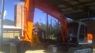 Hitachi Hydraulikbagger EX 120 Bagger Baumaschinen excavator Bilder gebraucht